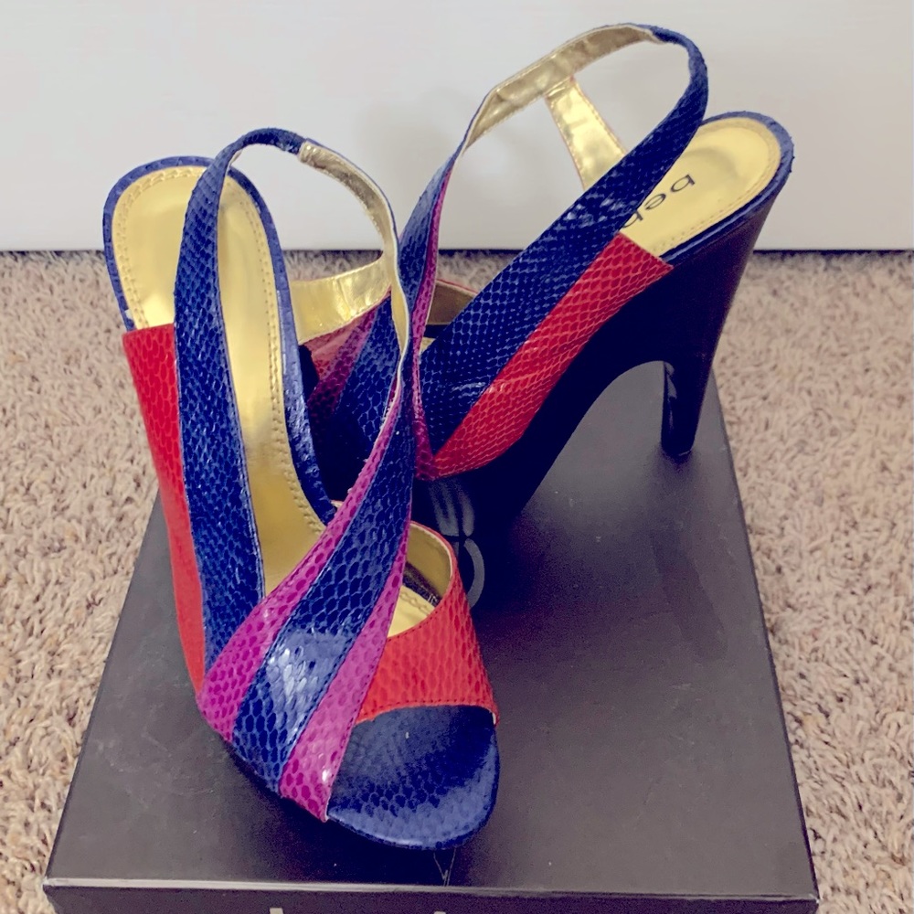 Multi-color Wedge heel
